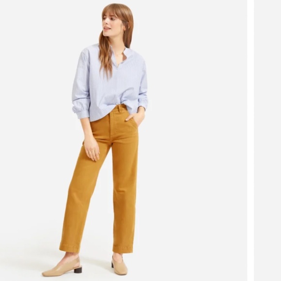 BUNDLE OF TWO EVERLANE STRAIGHT LEG CROP PANTS - Picture 3 of 4